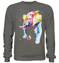 Lade das Bild in den Galerie-Viewer, Bunter Elefant - Basic Sweatshirt
