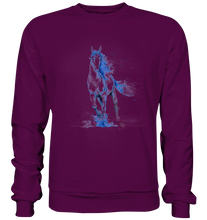Lade das Bild in den Galerie-Viewer, Blaues Einhorn - Basic Sweatshirt
