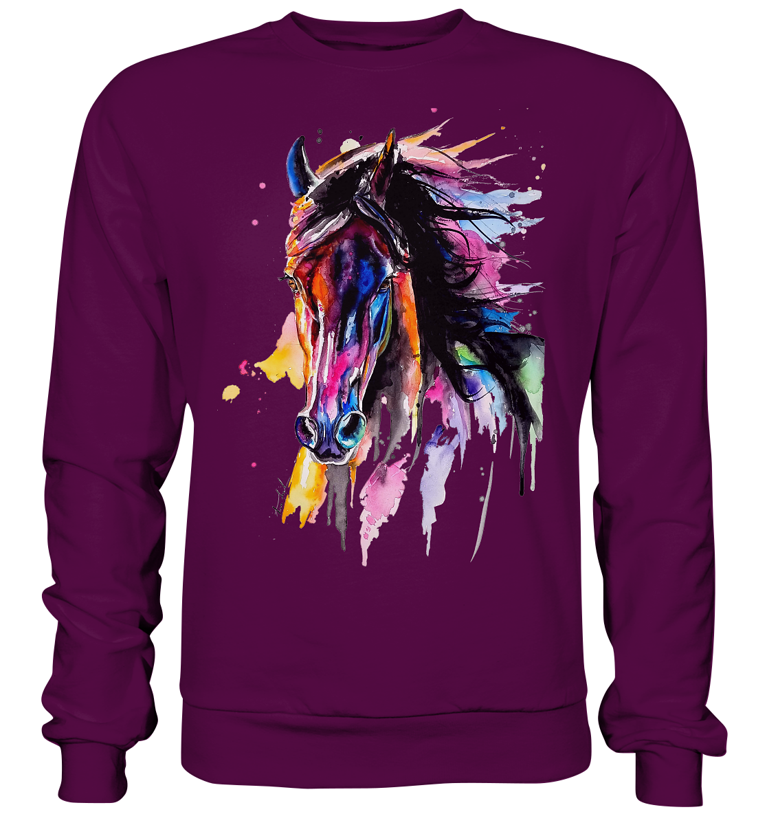 Schwarzes Pferd - Basic Sweatshirt
