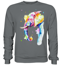 Lade das Bild in den Galerie-Viewer, Bunter Elefant - Basic Sweatshirt
