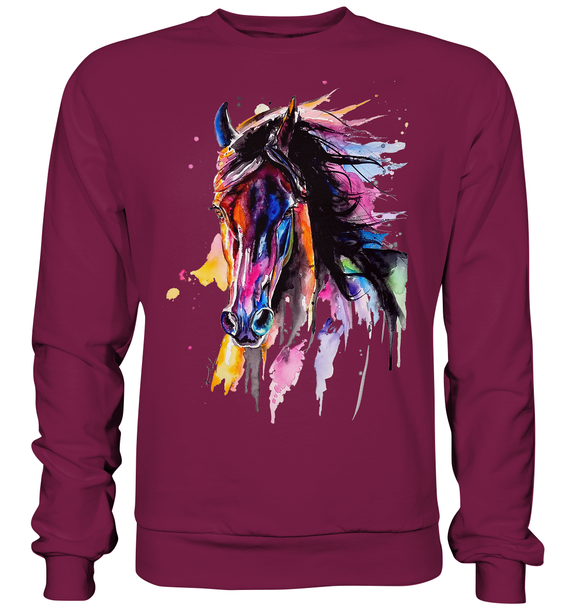 Schwarzes Pferd - Basic Sweatshirt