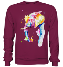 Lade das Bild in den Galerie-Viewer, Bunter Elefant - Basic Sweatshirt
