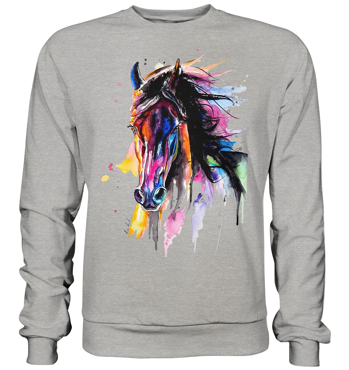 Schwarzes Pferd - Basic Sweatshirt