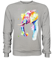 Lade das Bild in den Galerie-Viewer, Bunter Elefant - Basic Sweatshirt
