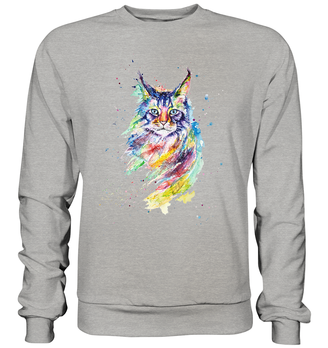 Bunte Katze - Basic Sweatshirt