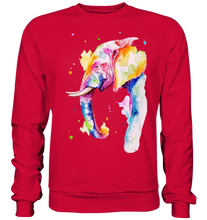 Lade das Bild in den Galerie-Viewer, Bunter Elefant - Basic Sweatshirt
