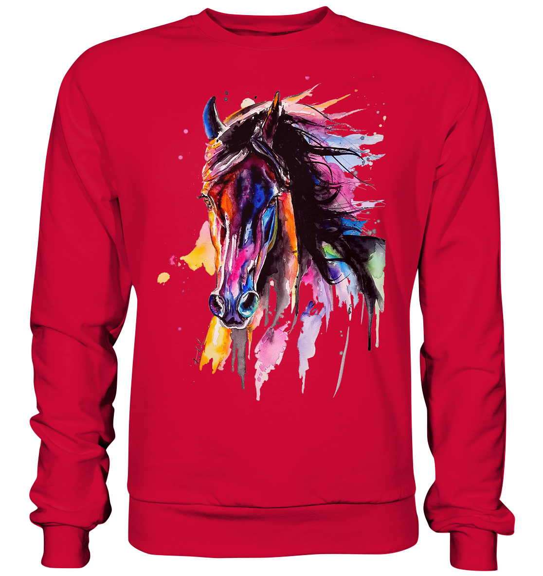 Schwarzes Pferd - Basic Sweatshirt