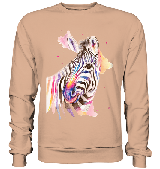 Buntes Zebra - Basic Sweatshirt