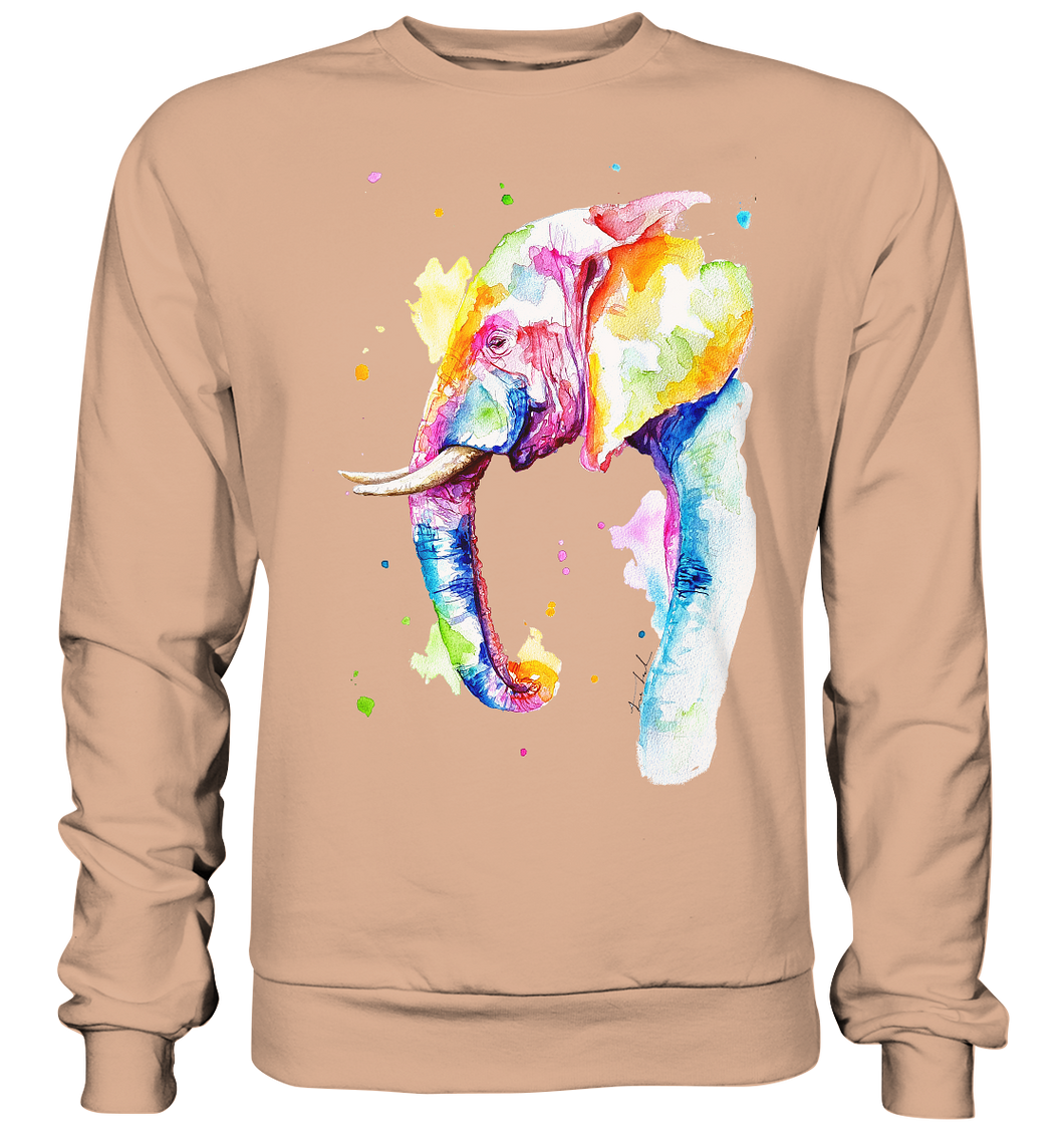 Bunter Elefant - Basic Sweatshirt