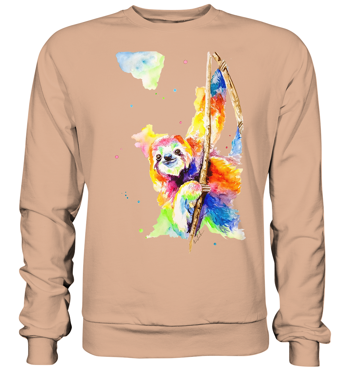 Buntes Faultier - Basic Sweatshirt