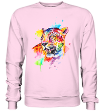 Lade das Bild in den Galerie-Viewer, Bunter Leopard  - Basic Sweatshirt

