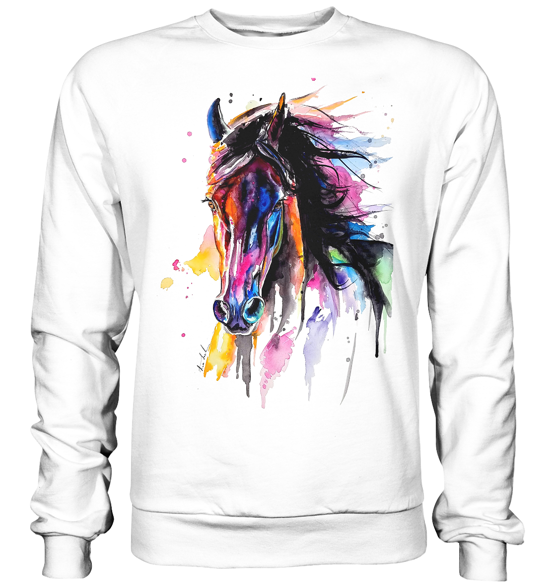 Schwarzes Pferd - Basic Sweatshirt