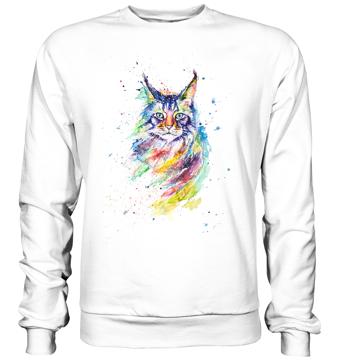 Bunte Katze - Basic Sweatshirt