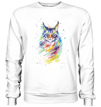 Lade das Bild in den Galerie-Viewer, Bunte Katze - Basic Sweatshirt

