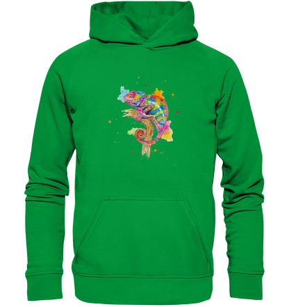 Buntes Chamäleon  - Basic Unisex Hoodie