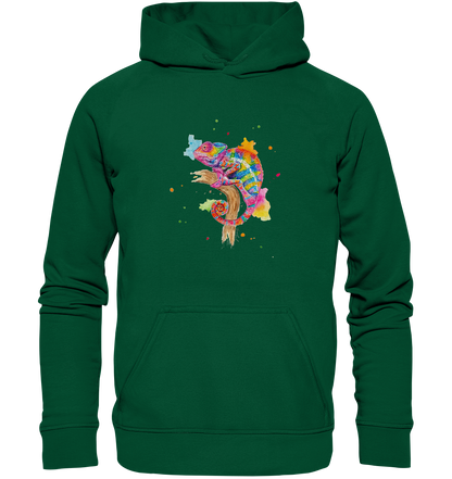 Buntes Chamäleon  - Basic Unisex Hoodie