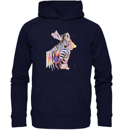 Buntes Zebra - Basic Unisex Hoodie