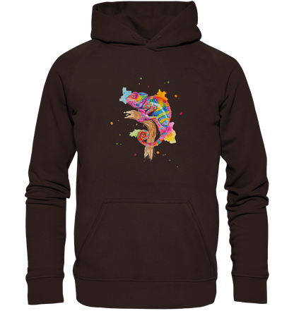 Buntes Chamäleon  - Basic Unisex Hoodie