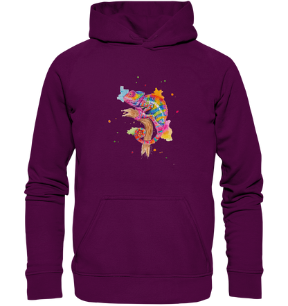 Buntes Chamäleon  - Basic Unisex Hoodie