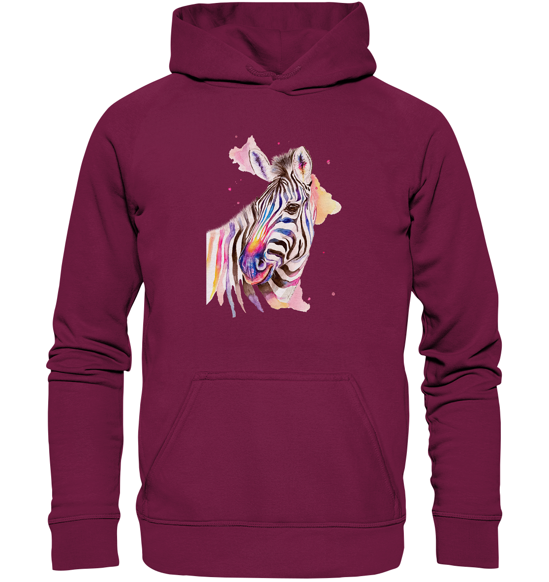 Buntes Zebra - Basic Unisex Hoodie