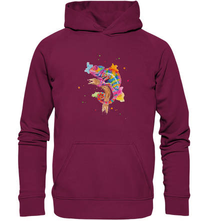 Buntes Chamäleon  - Basic Unisex Hoodie