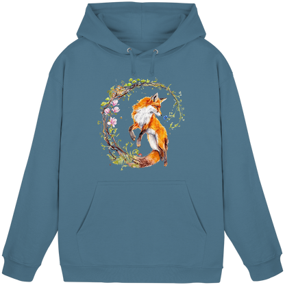 Fuchs mit Rankenillustration - Basic Unisex Hoodie