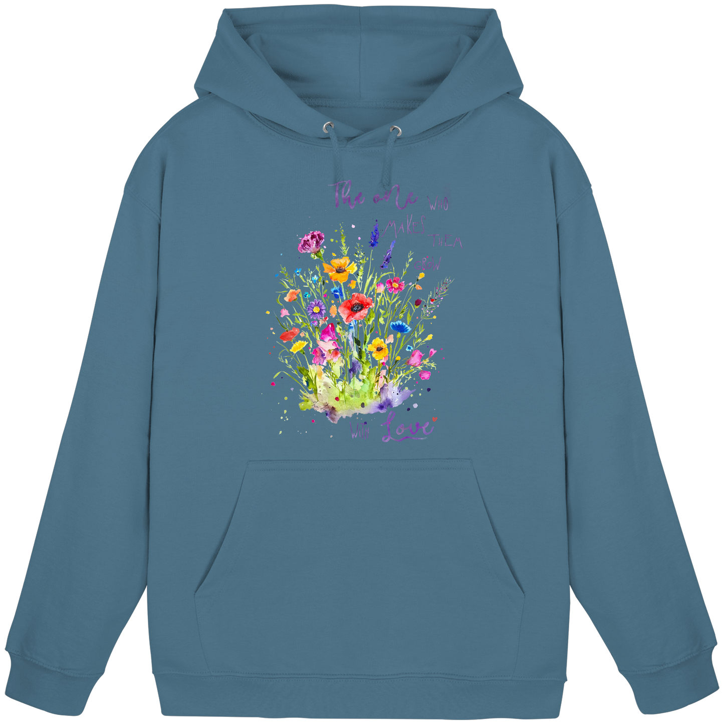 Muttertagsgeschenk - Blumen mit  Spruch - Basic Unisex Hoodie