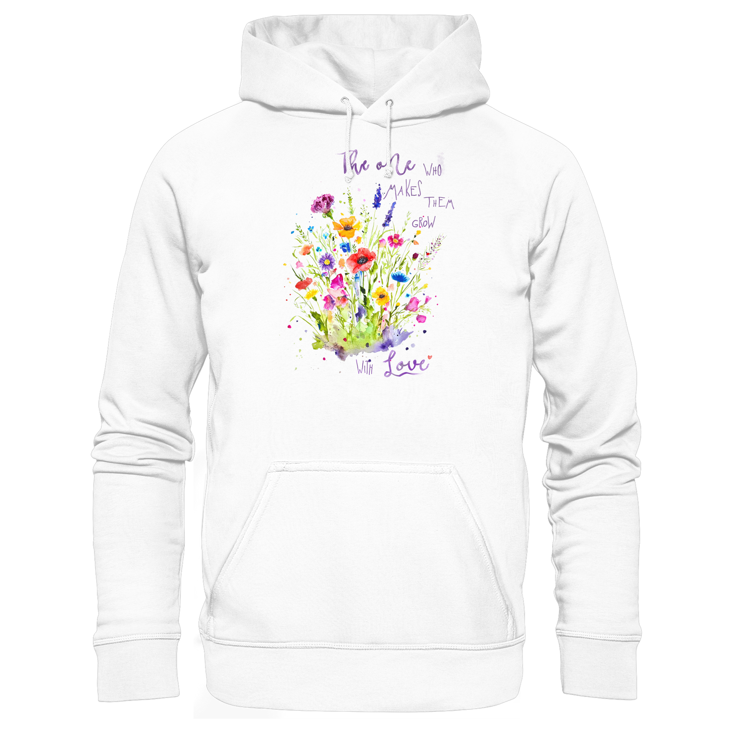 Muttertagsgeschenk - Blumen mit  Spruch - Basic Unisex Hoodie
