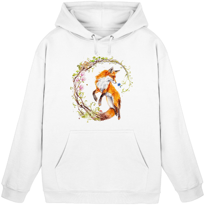 Fuchs mit Rankenillustration - Basic Unisex Hoodie
