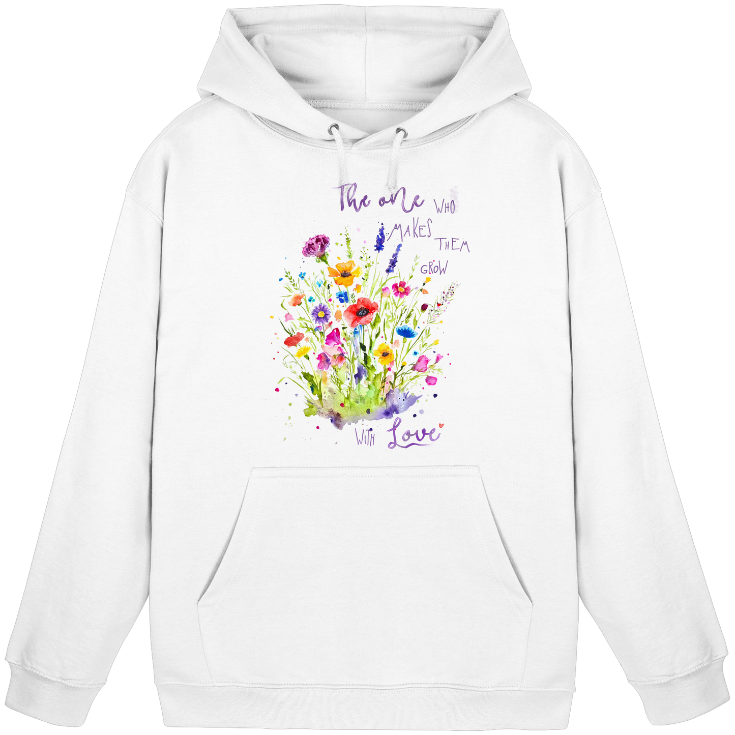 Muttertagsgeschenk - Blumen mit  Spruch - Basic Unisex Hoodie