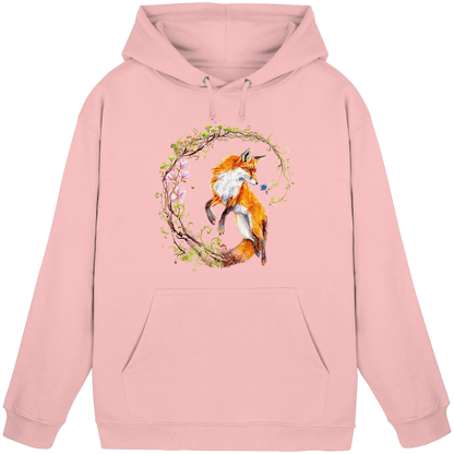 Fuchs mit Rankenillustration - Basic Unisex Hoodie