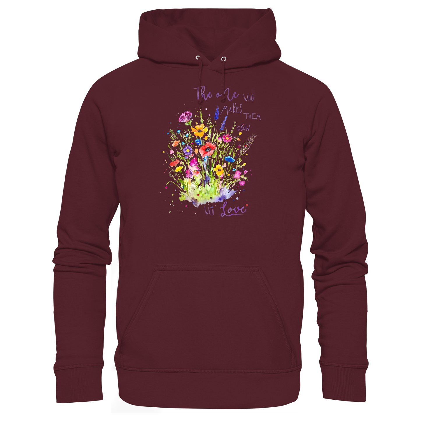 Muttertagsgeschenk - Blumen mit  Spruch - Basic Unisex Hoodie