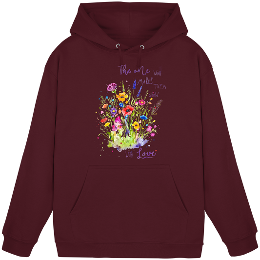 Muttertagsgeschenk - Blumen mit  Spruch - Basic Unisex Hoodie