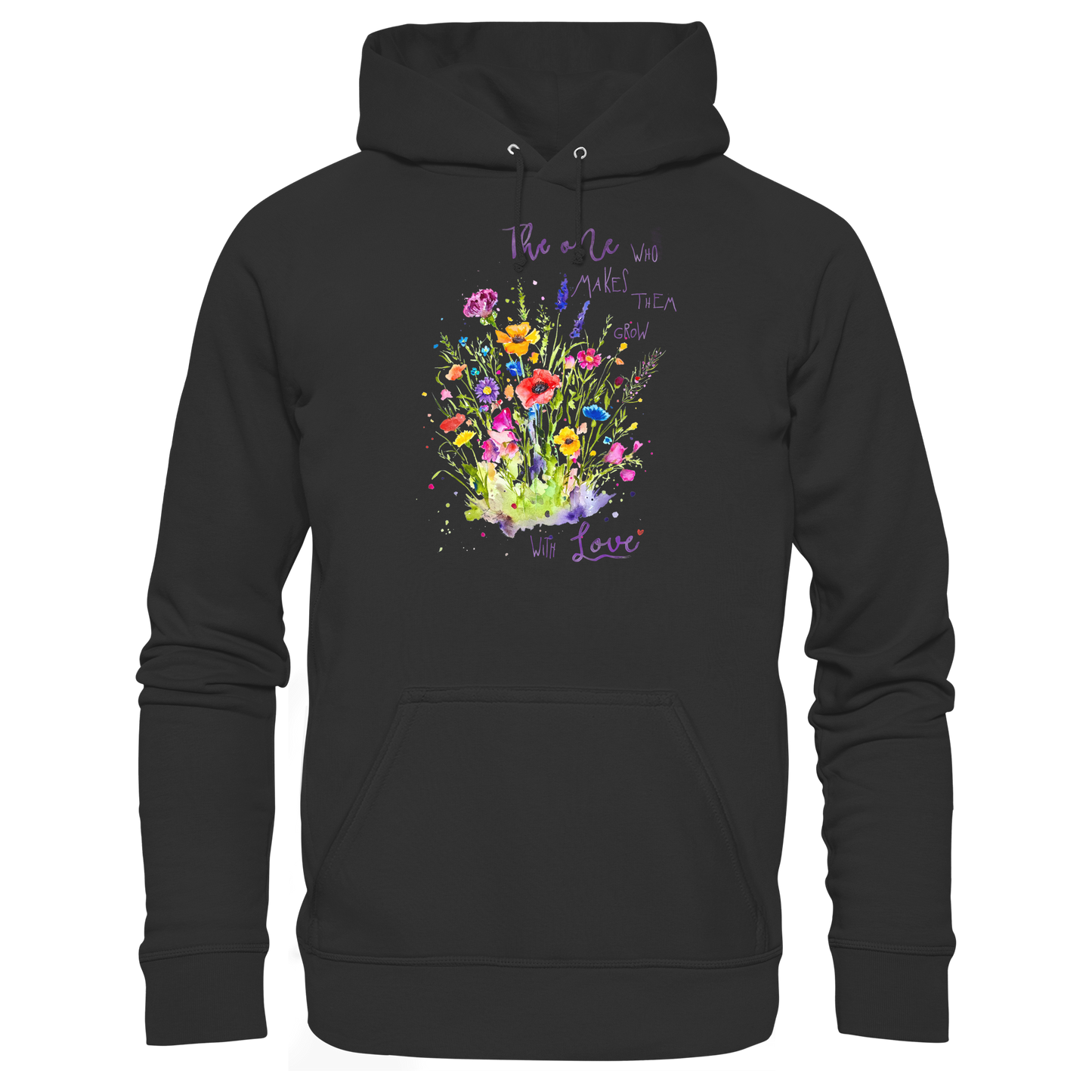 Muttertagsgeschenk - Blumen mit  Spruch - Basic Unisex Hoodie