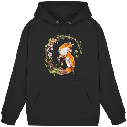 Fuchs mit Rankenillustration - Basic Unisex Hoodie