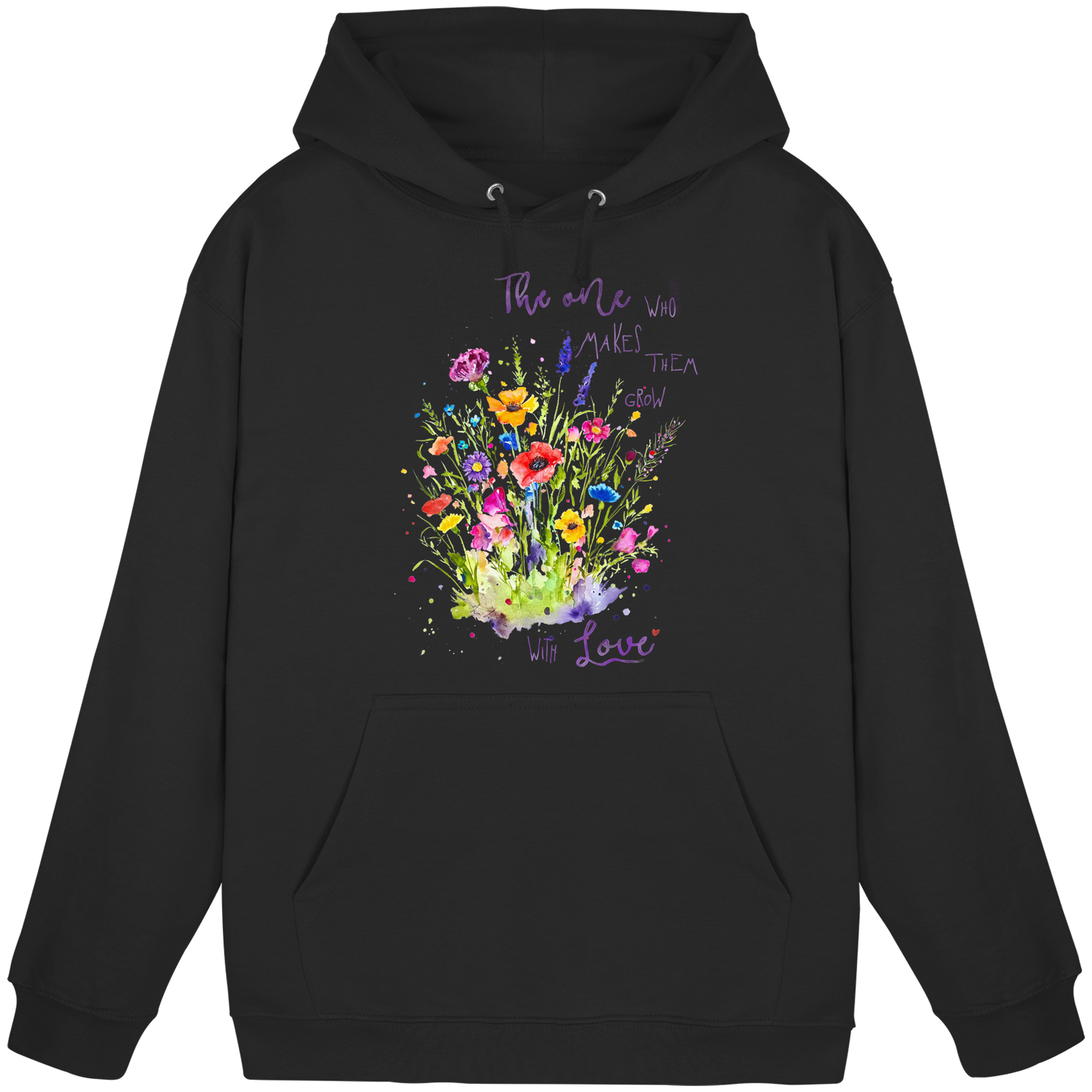 Muttertagsgeschenk - Blumen mit  Spruch - Basic Unisex Hoodie