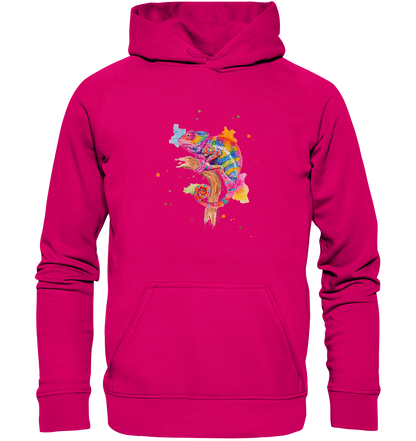 Buntes Chamäleon  - Basic Unisex Hoodie