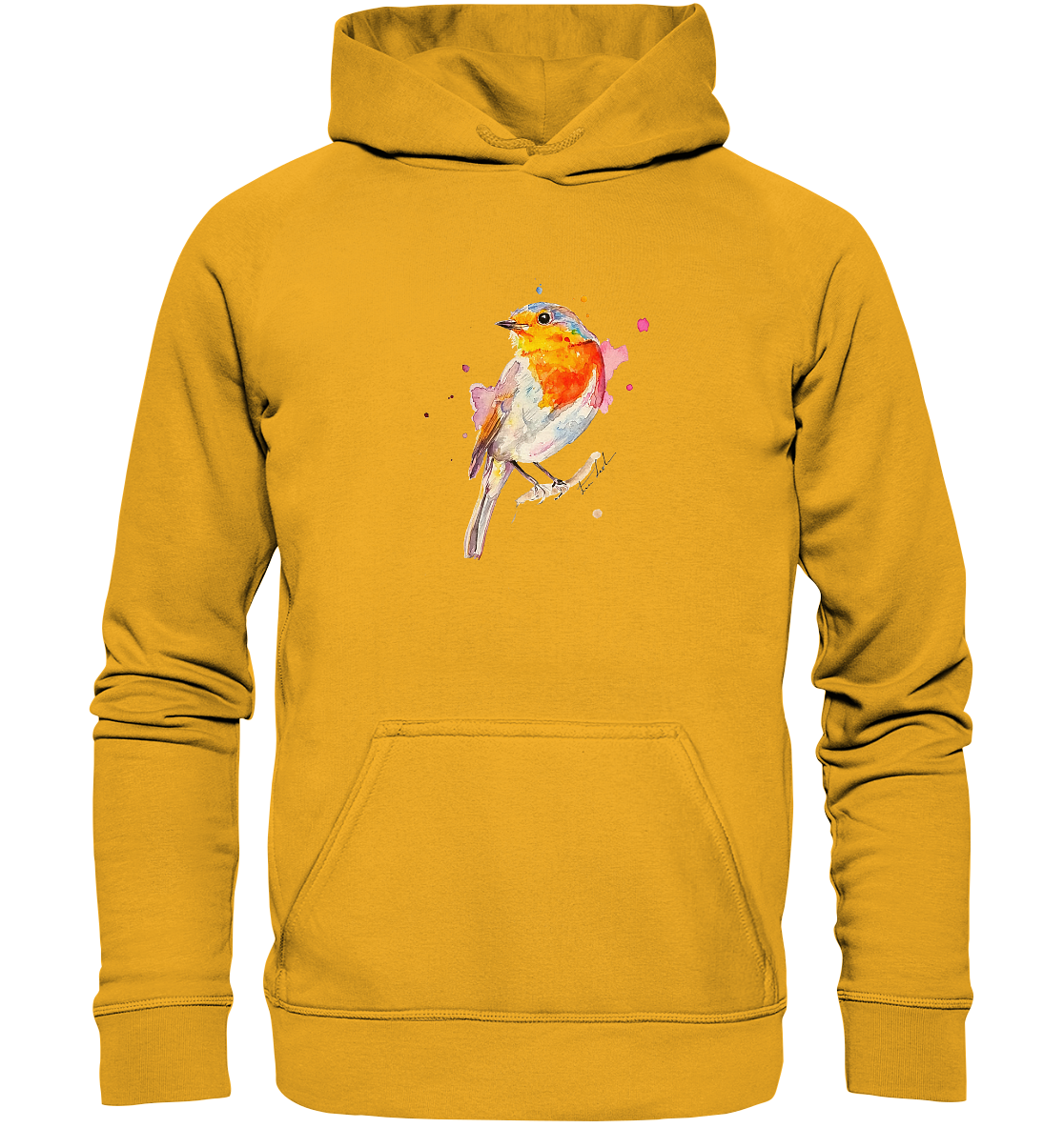 Buntes Rotkehlchen - Basic Unisex Hoodie