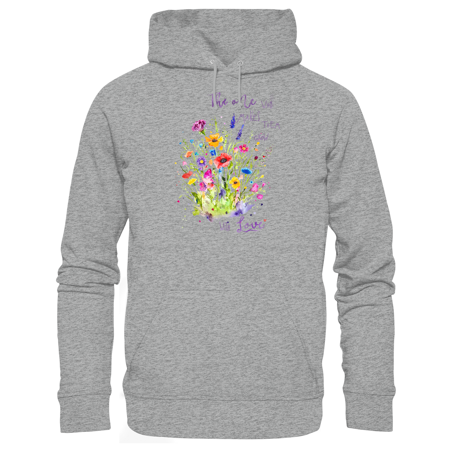 Muttertagsgeschenk - Blumen mit  Spruch - Basic Unisex Hoodie