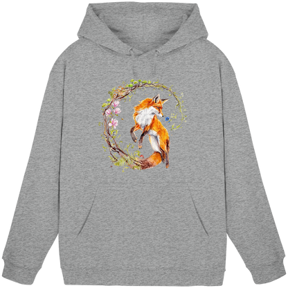 Fuchs mit Rankenillustration - Basic Unisex Hoodie