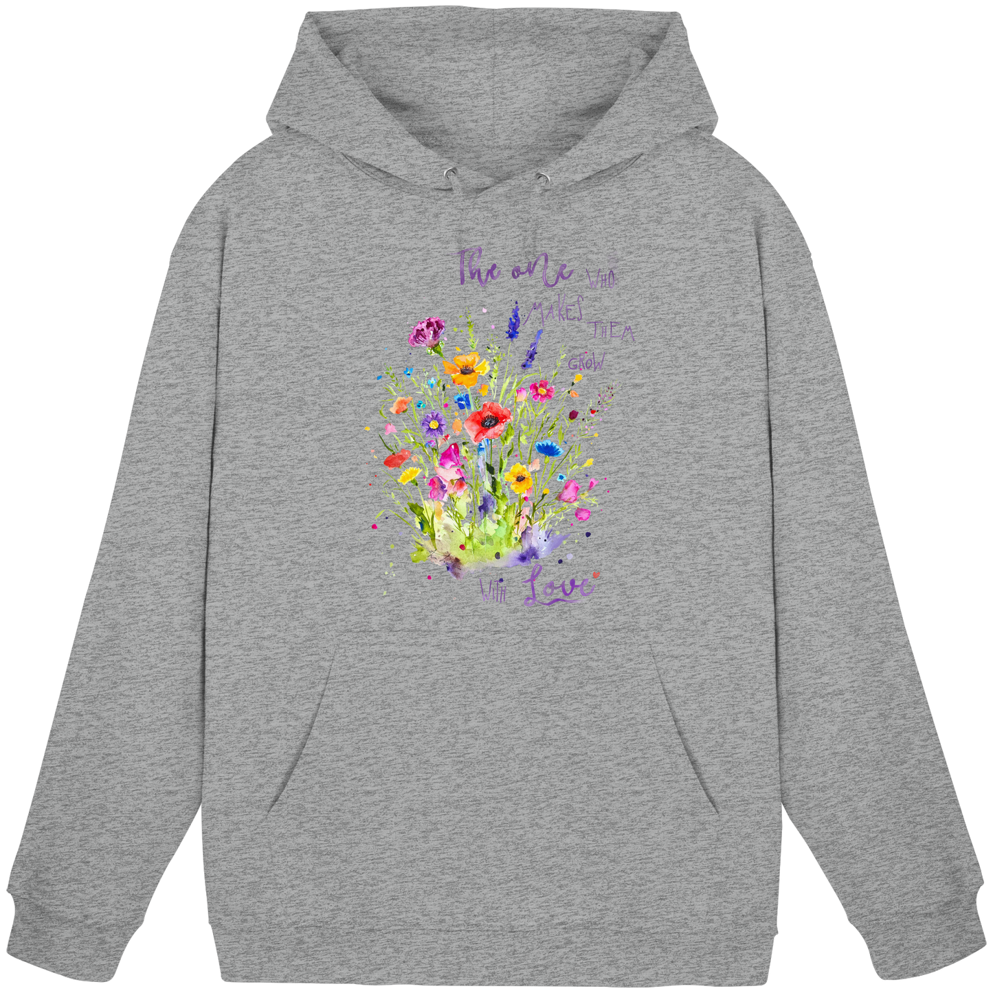 Muttertagsgeschenk - Blumen mit  Spruch - Basic Unisex Hoodie
