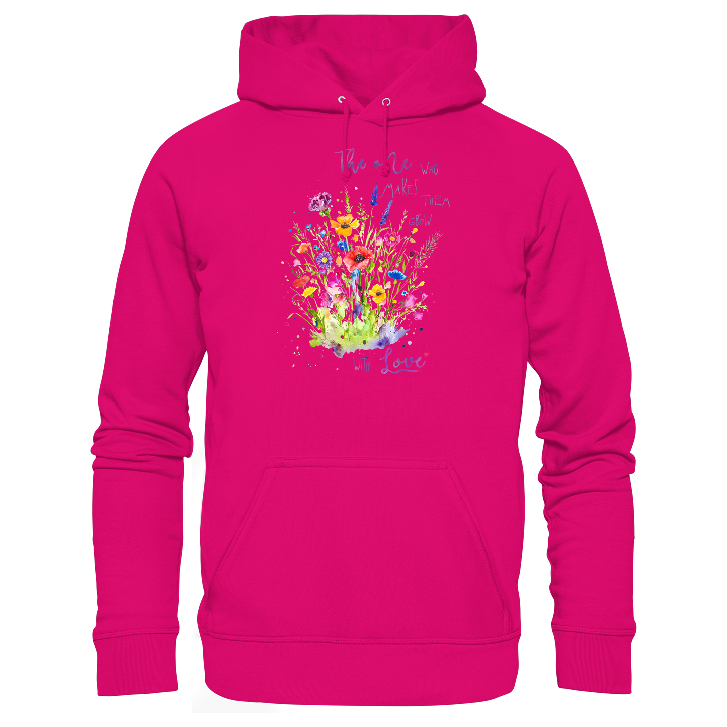 Muttertagsgeschenk - Blumen mit  Spruch - Basic Unisex Hoodie