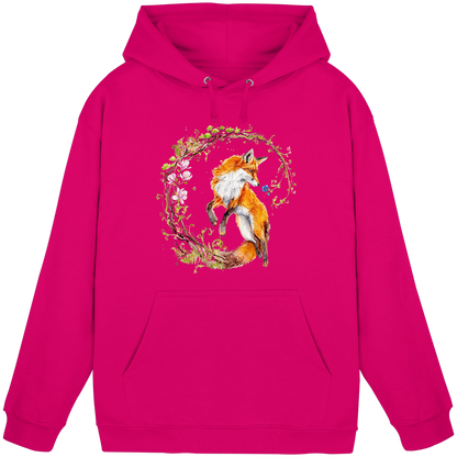 Fuchs mit Rankenillustration - Basic Unisex Hoodie