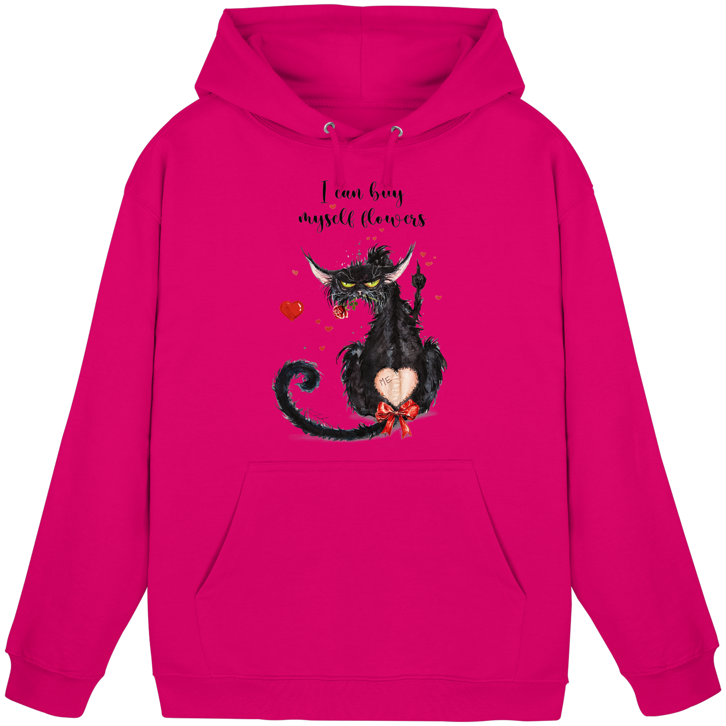 Feministische Valentins - F**U-Cat  - Basic Unisex Hoodie