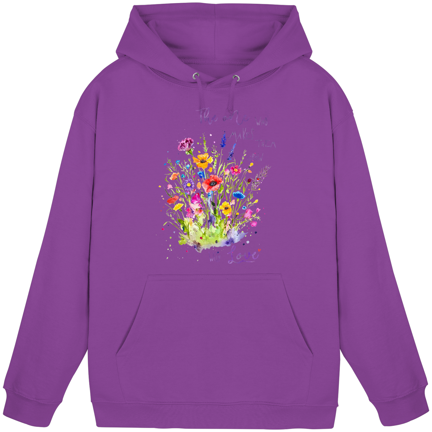 Muttertagsgeschenk - Blumen mit  Spruch - Basic Unisex Hoodie