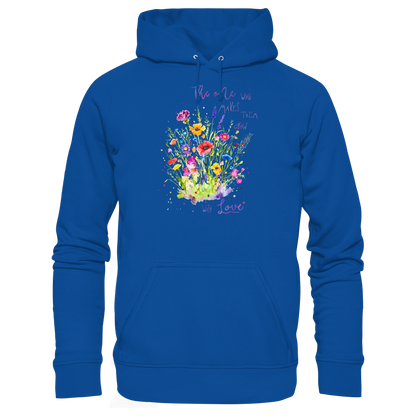 Muttertagsgeschenk - Blumen mit  Spruch - Basic Unisex Hoodie