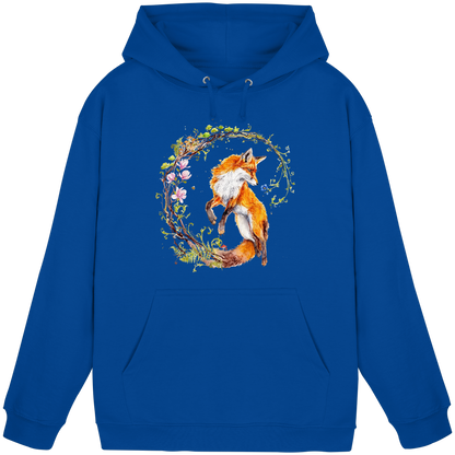 Fuchs mit Rankenillustration - Basic Unisex Hoodie