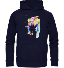 Lade das Bild in den Galerie-Viewer, Bunter Elefant - Basic Unisex Hoodie XL
