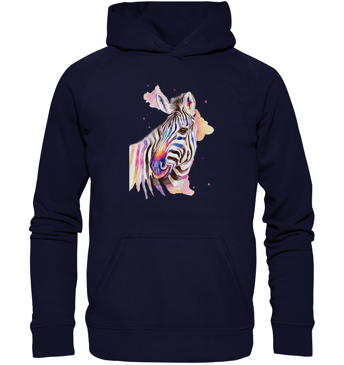 Buntes Zebra - Basic Unisex Hoodie XL