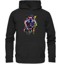 Lade das Bild in den Galerie-Viewer, Bunter schwarzer Wolf - Basic Unisex Hoodie XL

